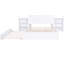 Grand lit plateforme avec rangement et lit gigogne simple TG
