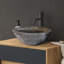 Lavabo de salle de bain ovale en pierre 18 po B.o.i