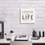 «Coffee Is Life 1» par Melissa Averinos, art mural sur toile-659642804