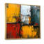Cubiste, tranquillité, jaune, rouge, bleu, abstrait, art mural-1187961504-1187961507