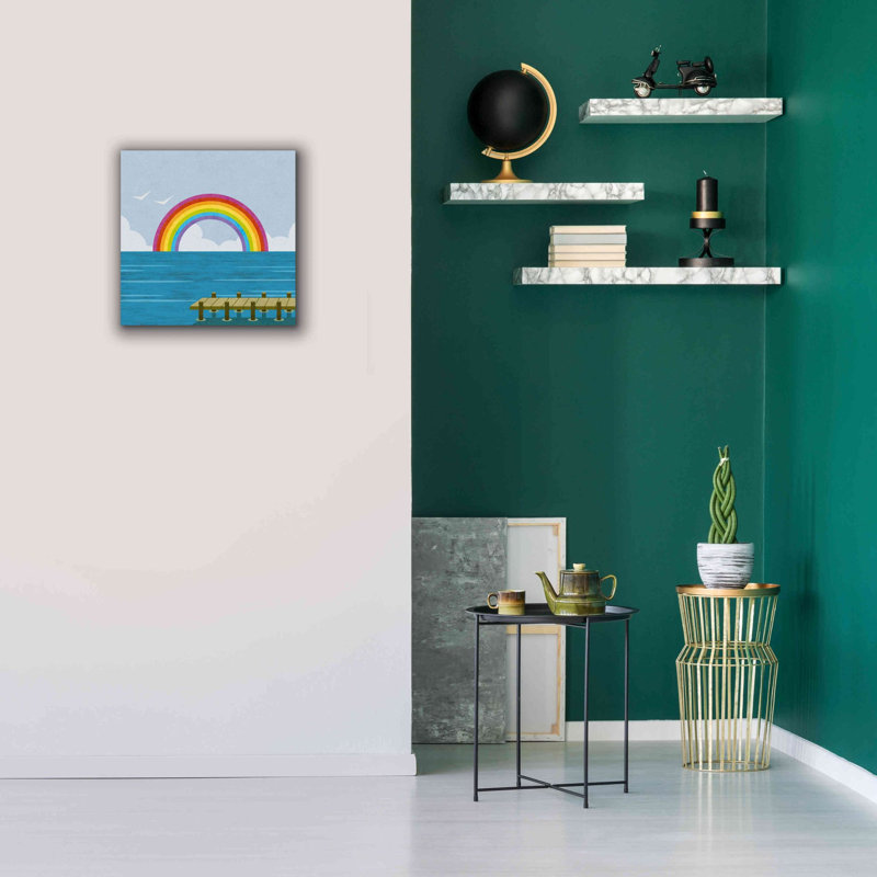 «Happy Summer Rainbow» par Andrea Haase, estampe numérique sur toile, H 18 po x l 18 po x P 0,75 po