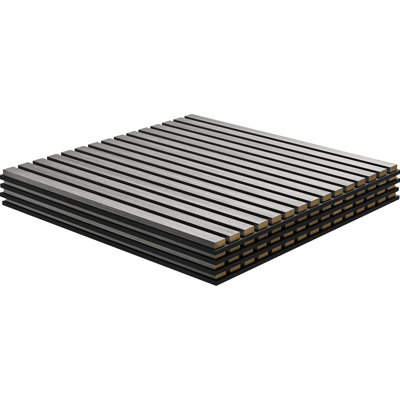 Panneaux muraux 3D en faux bois, gris - 24 po X Les panneaux insonorisants pour les murs intérieurs ajoutent une touche de style 4 en bois, rehaussent le décor de votre salle de bain