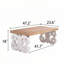 Table de ferme rectangulaire 47 po avec base sculptée-806020875
