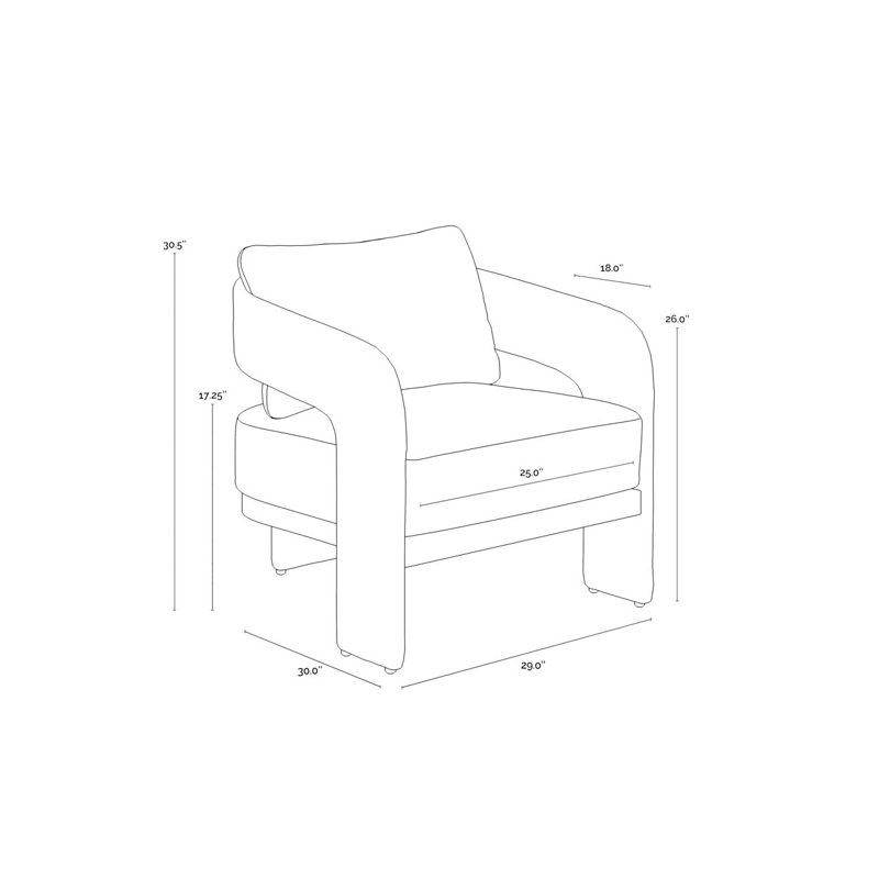 Armchair, Natural Wood