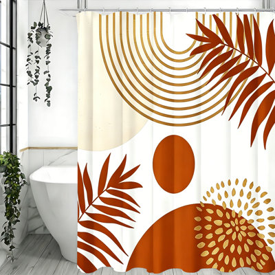 Shower Curtains with Hooks Included