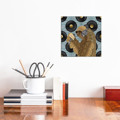 Singing Sloth by Angelika Parker - Wrapped Canvas Print