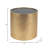 Modern Glam Wood Round Glass Coffee and End Table-749431381
