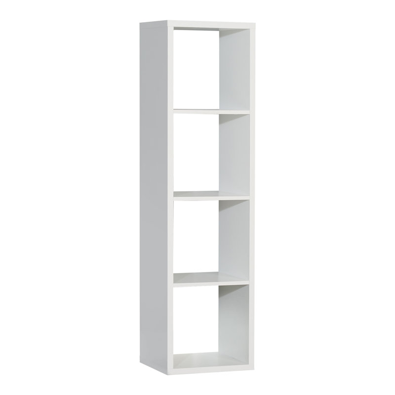 141.8cm H x 38.2cm W Standard Bookcase, Matt White