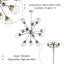 Luminaire sphère suspendu unique 12 lumières Chane