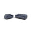 Arosh 62" Genuine Leather Square Arm Loveseat
