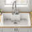 Quince 33'' L Drop-In Single Bowl Cast Iron Kitchen Sink