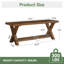 Banc à chaussures en bois massif l 43,3 po avec rangement ouvert pour entrée