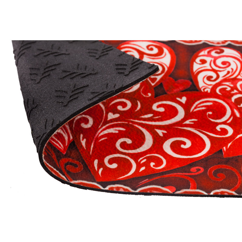 22 in. x 10 in. Spring Holiday Sassafras Switch Mat Collection w/ Decorative Rubber Frame