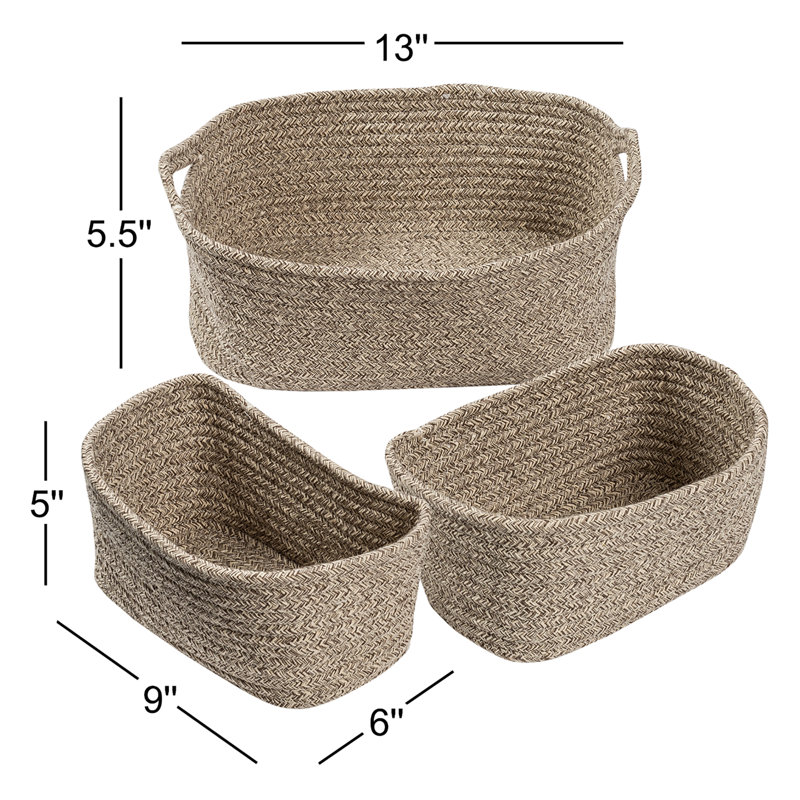Dotted Line™ Cotton Basket