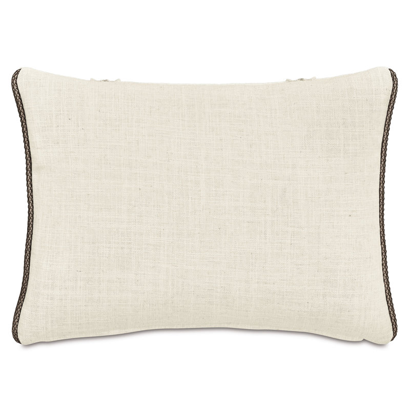Rosecliff Pillow Cover & Insert, Rectangle 16"H x 22"W, White