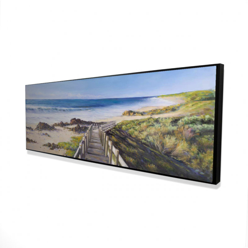 «Walk To The Seaside» sur toile, H 16 po x l 48 po