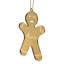 10cm Solid Colour Acrylic Gingerbread Bauble-119432797
