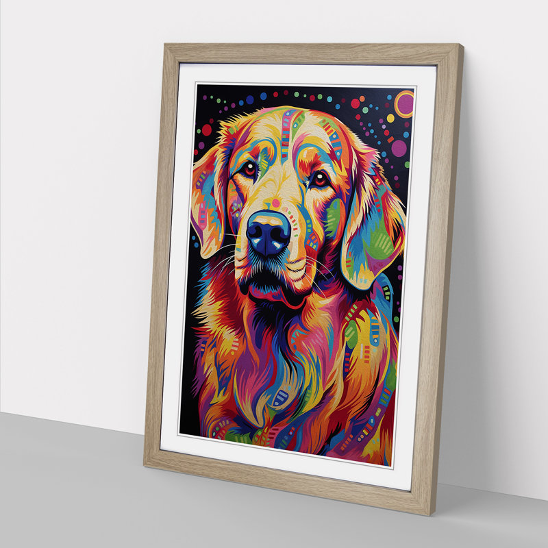 Golden Retriever Op - Framed Print