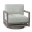 Tanah Teak Swivel Patio Chair with Cushions-57337744