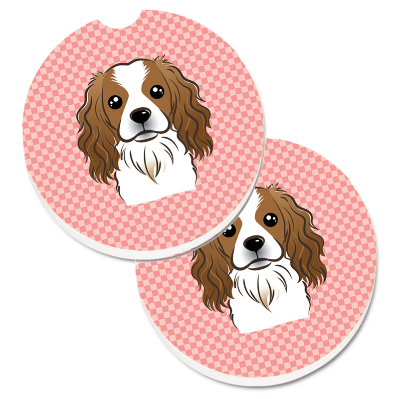 Sous-verre Retriever, Rose, Épagneul cavalier