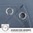 NICETOWN Blackout Small Window Valances, Rustic Farmhouse Curtains Grommet Top Thermal Insulated Window Drapes for Kitchen/Bathroom/Basement, 2 Panels.-5612432-5612443
