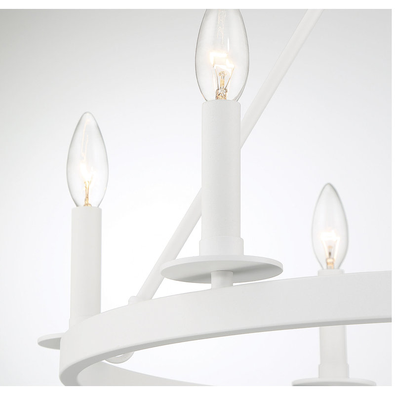 Fontanne 6-Light Chandelier in Bisque White