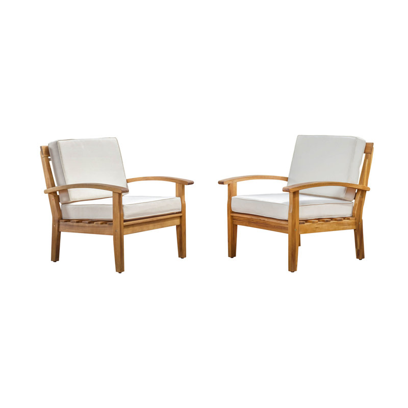 PEYTON CLUB CHAIR, Beige, Teak