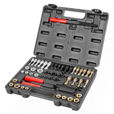 49PCS Thread Chaser Set UNC UNF Metric Thread Restorer Tool Rethreading
