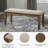 Goulven Polyester Upholstered Bench