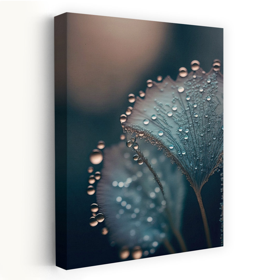 Dewy Dreams Contemporary Delicate Ethereal Flower Nature Wall Art Print