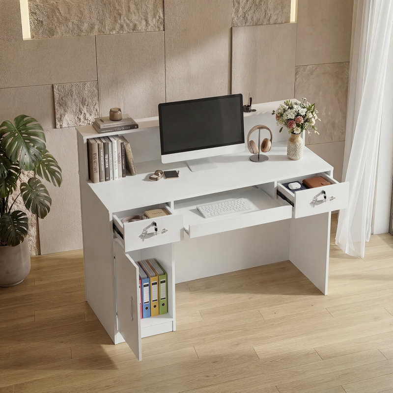 Locakable Reception Desk With LED Lights