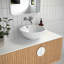 Ceramic Circular Vessel Bathroom Sink with Overflow-1245076352