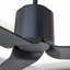 Visual Comfort Fan Peel Smart 52 LED Indoor Ceiling Fan with Threaded Downrod, Midnight Black ABS blades and Handheld Remote