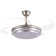 Smart Modern Chandelier Ceiling Fan with Remote Control LED Light，6 Speed/Color Temperature 3000-6000K/Reversible/Timer Setting 1H-2H