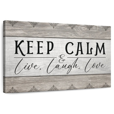 Tergel Keep Calm Patterned Typography