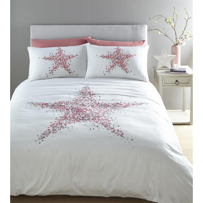 Argens, Super King - 2 Standard Pillowcases, Pink