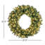 Elegant Aspen Spruce Wreath With 350 Tips And 200 Warm White LED Lights