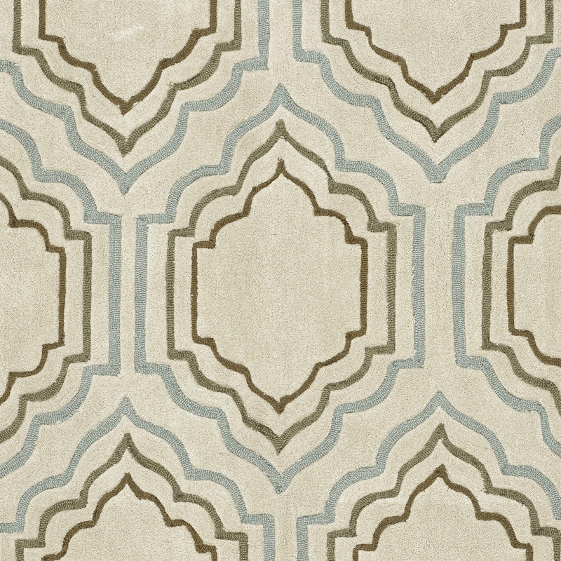 Modern Art Hand Tufted Performance Geometric Rug, 2'6" x 4'