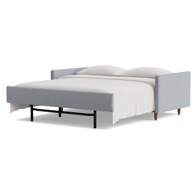 Skinny Fat Sofa Bed, Performance Weave - Zinc