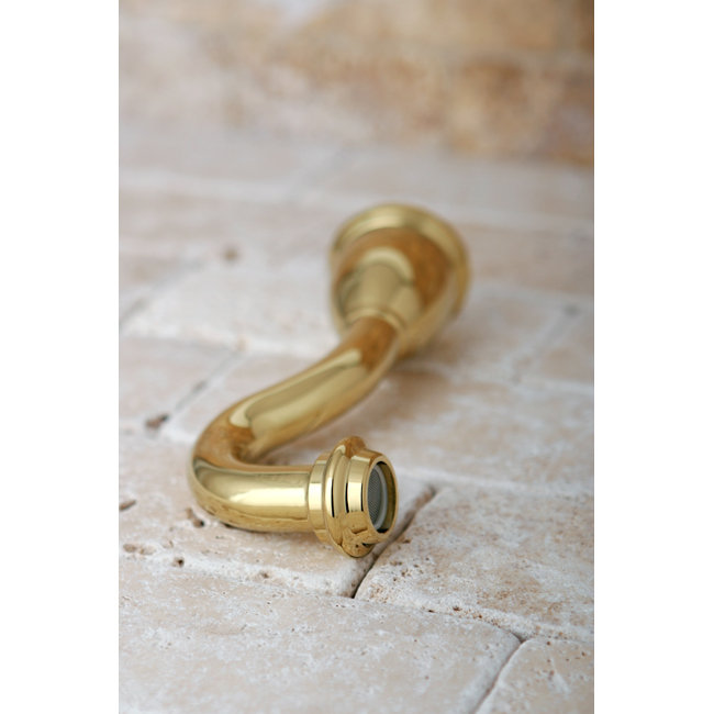 Heritage 6" Tub Spout, Polished Brass
