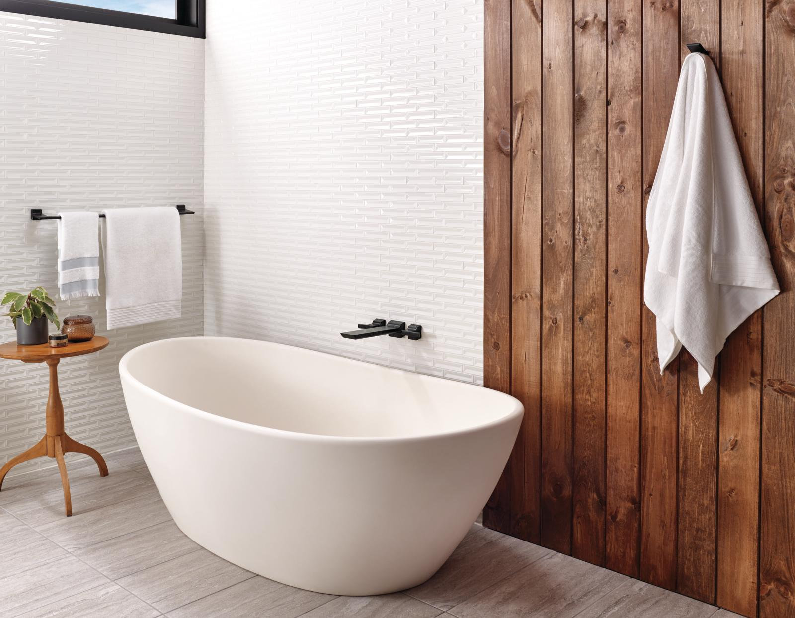 Pivotal® Wall-Mounted Tub Filler Trim, Matte Black