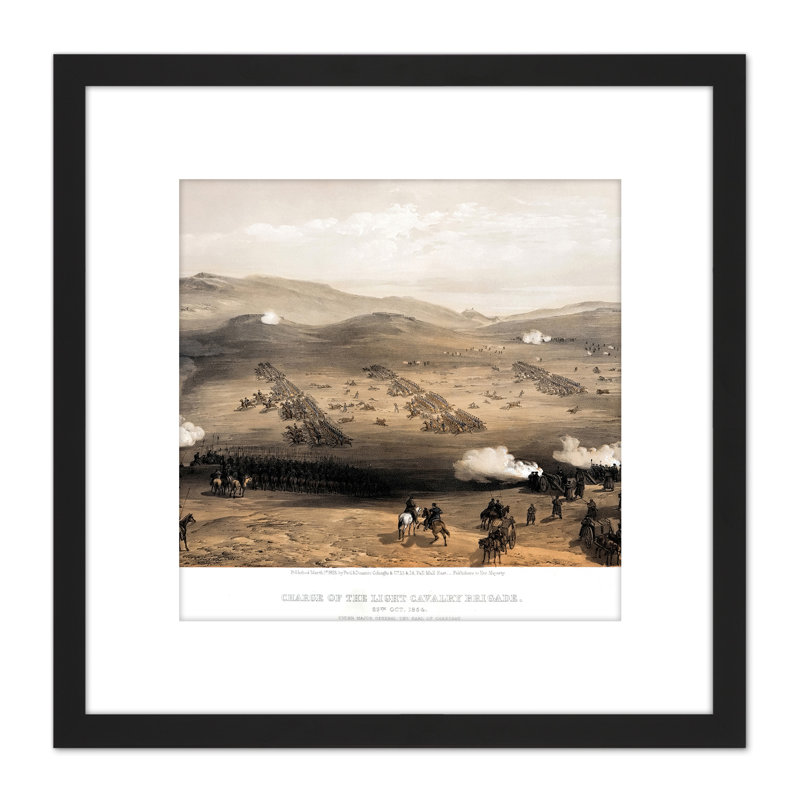 Simpson Crimean War Charge Light Brigade Balaklava - Single Picture Frame Painting