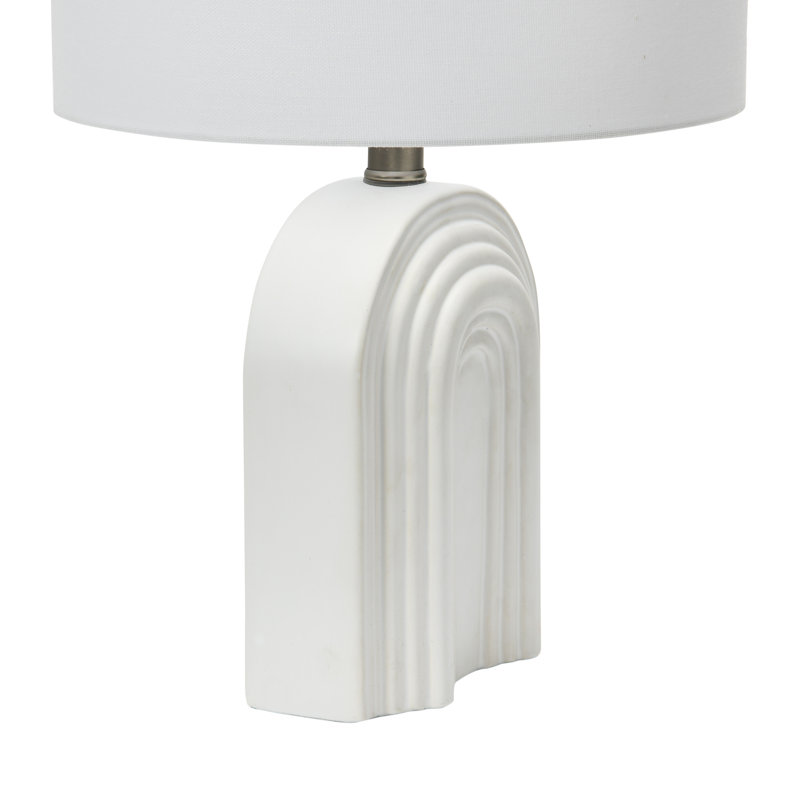 Macade Ceramic Table Lamp, White