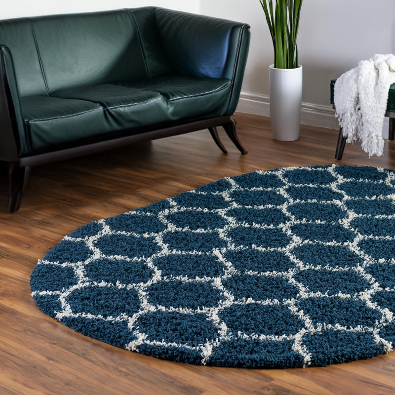 Tapis à poils longs Red Barrel Studio® Ruby Trellis
