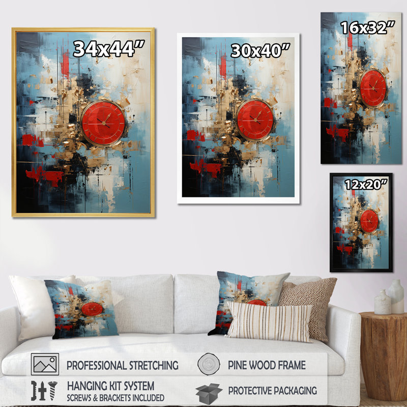 Collage Serenade I sur impression sur toile, H 40 po x l 30 po x P 1,5 po, Cadre flottant doré