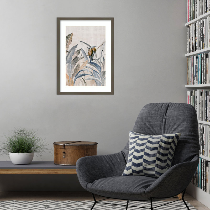 «Birds in Foliage» par Jacob q, impression sur bois encadrée, H 25 po x l 19 po