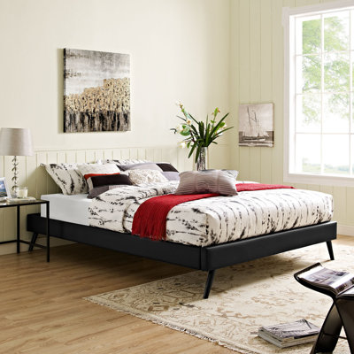 Helen Queen Upholstered Low Profile Platform Bed
