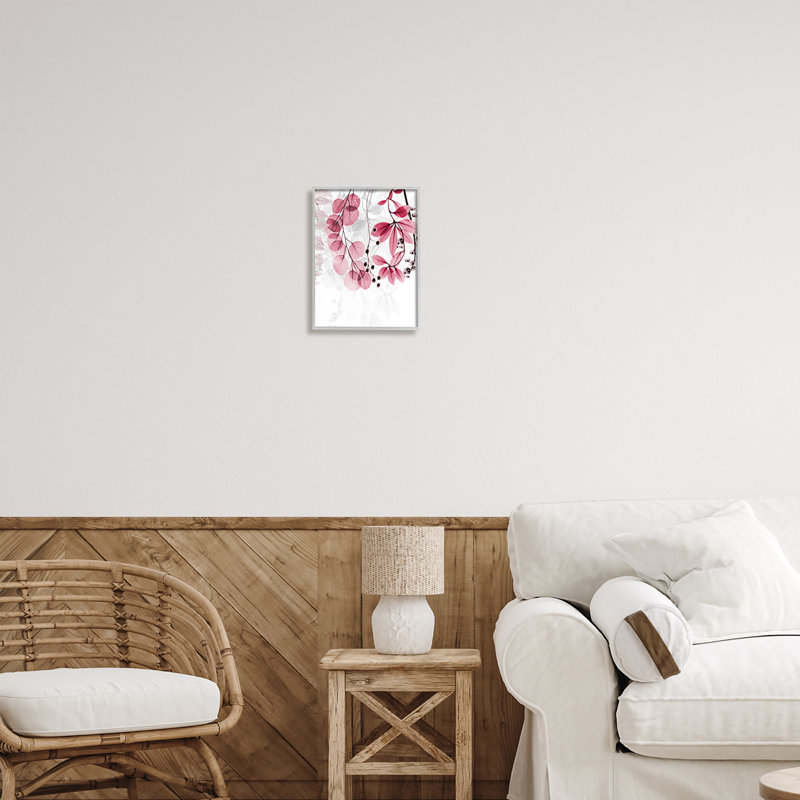 Art mural sur toile Stupell Industries, feuilles roses modernes par Albert Koetsier, H 14 po x l 11 po x P 1,5 po