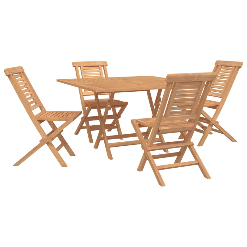 Solid Wood Patio Dining Set Table,