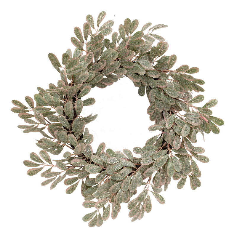 Couronne en polyéthylène Sparkle Mistletoe Twig 21 po